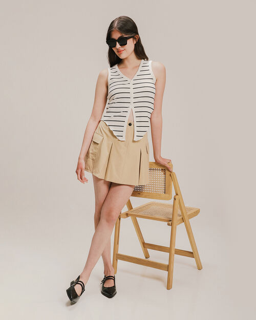 Falda Cargo Beige
